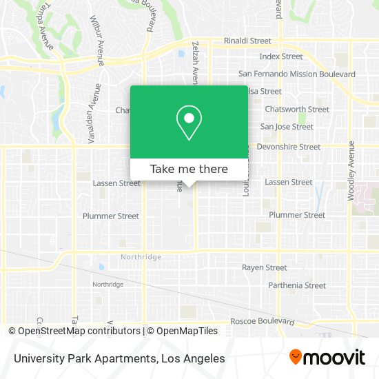 Mapa de University Park Apartments