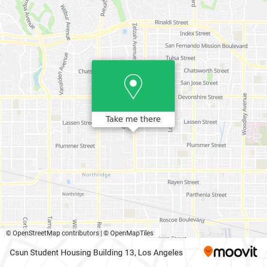 Mapa de Csun Student Housing Building 13