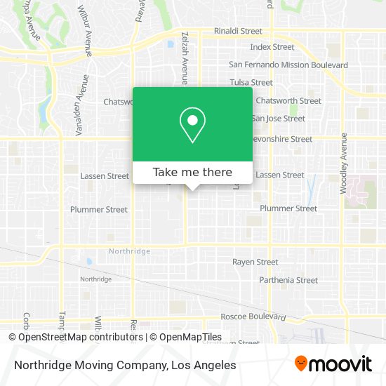 Mapa de Northridge Moving Company