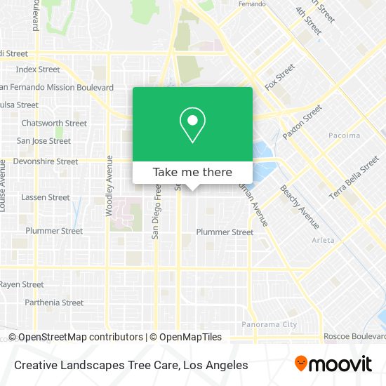 Creative Landscapes Tree Care map