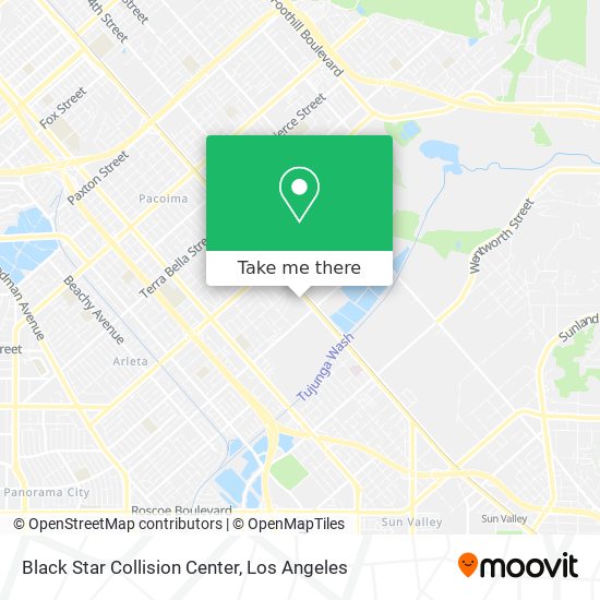 Black Star Collision Center map