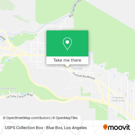 USPS Collection Box - Blue Box map