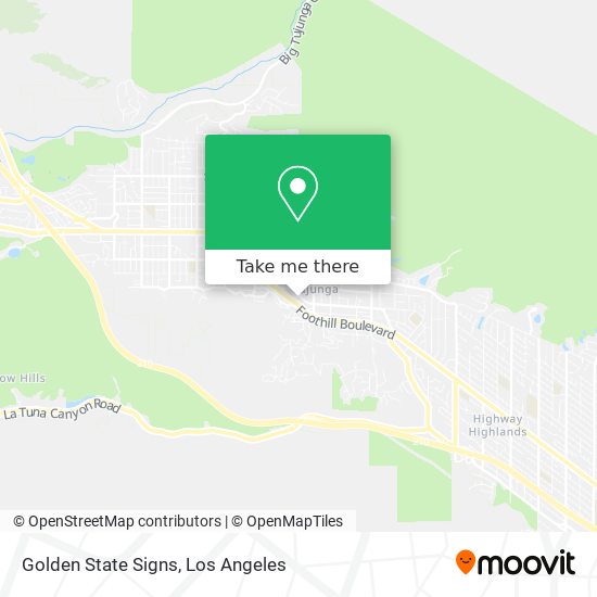 Golden State Signs map