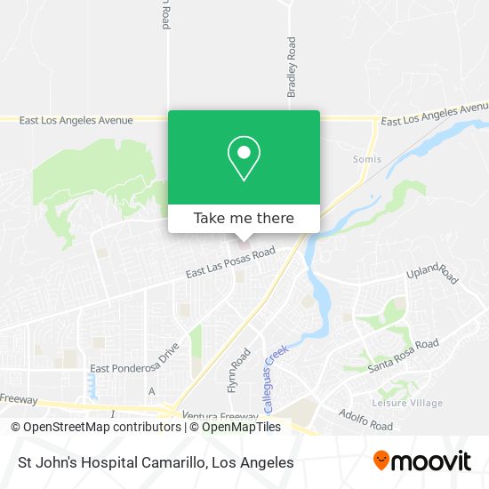 St John's Hospital Camarillo map