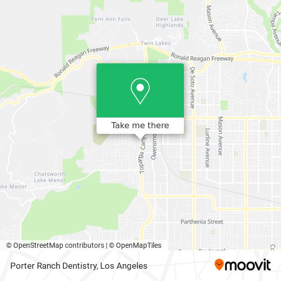 Mapa de Porter Ranch Dentistry