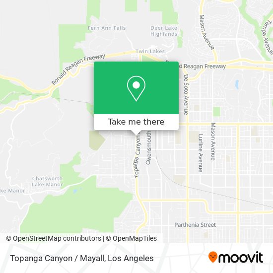 Mapa de Topanga Canyon / Mayall