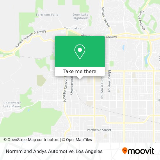 Normm and Andys Automotive map