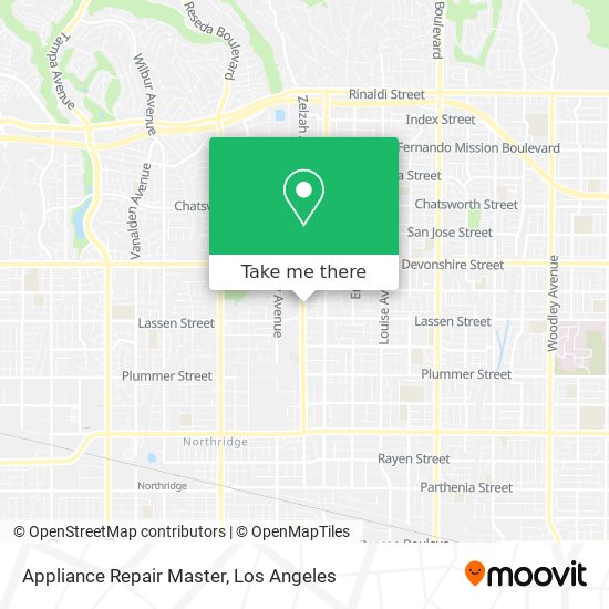 Mapa de Appliance Repair Master