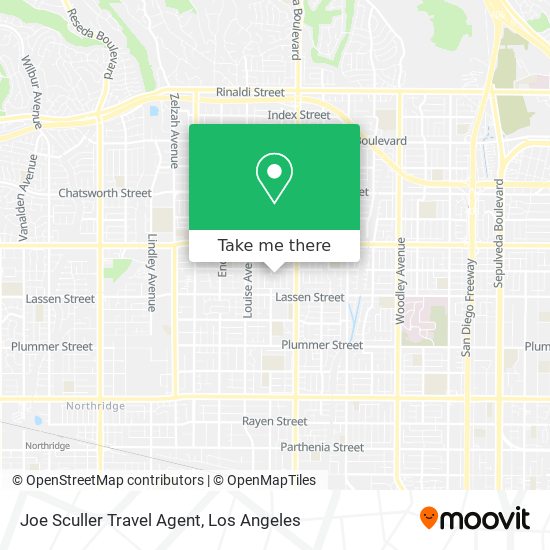 Joe Sculler Travel Agent map