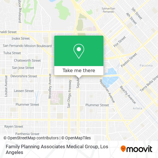 Mapa de Family Planning Associates Medical Group