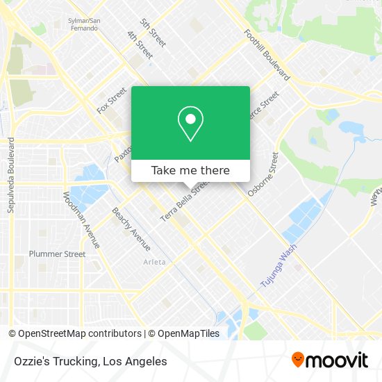 Ozzie's Trucking map