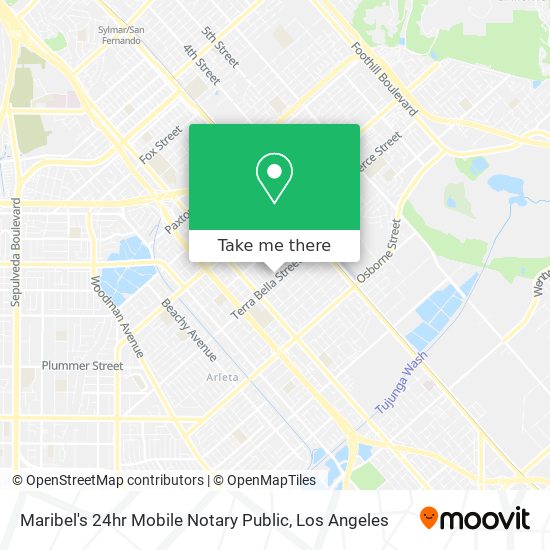 Maribel's 24hr Mobile Notary Public map