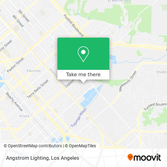 Angstrom Lighting map