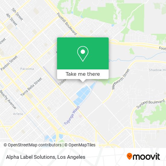 Alpha Label Solutions map