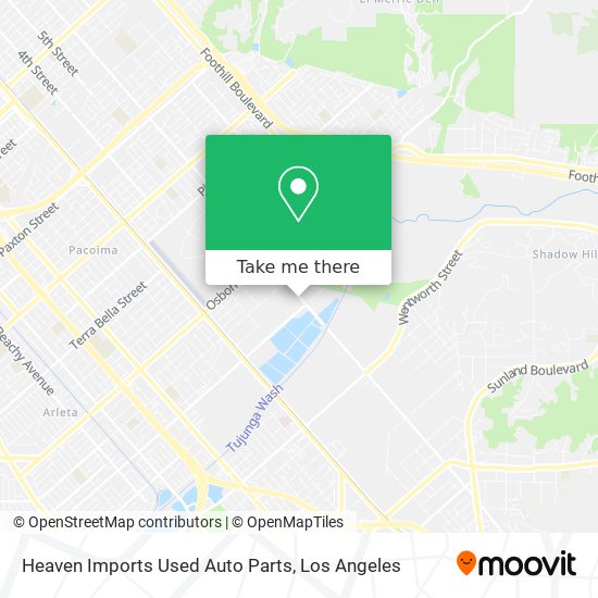 Heaven Imports Used Auto Parts map