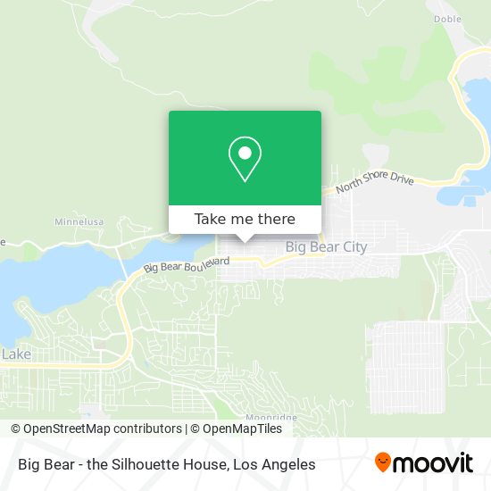 Mapa de Big Bear - the Silhouette House