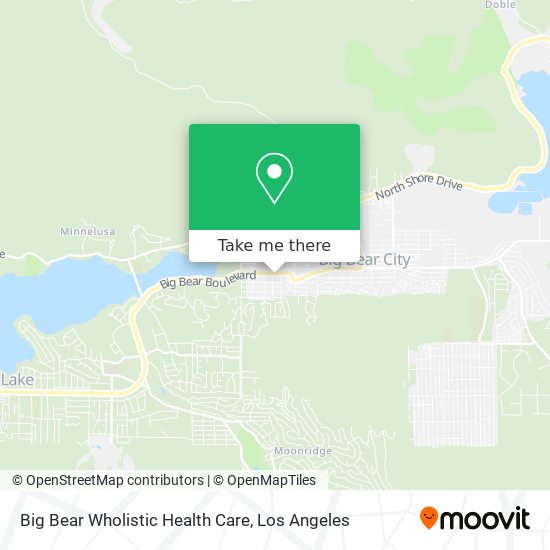 Big Bear Wholistic Health Care map