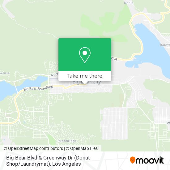 Big Bear Blvd & Greenway Dr (Donut Shop / Laundrymat) map