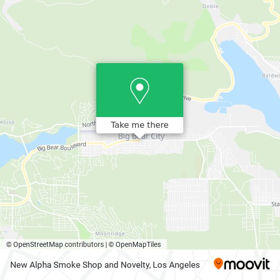 New Alpha Smoke Shop and Novelty map