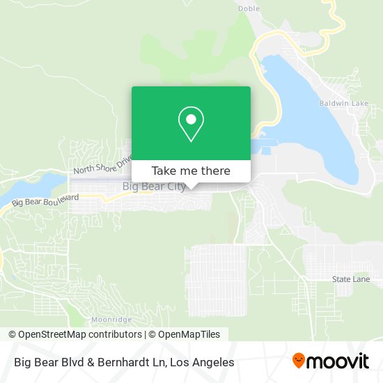 Big Bear Blvd & Bernhardt Ln map