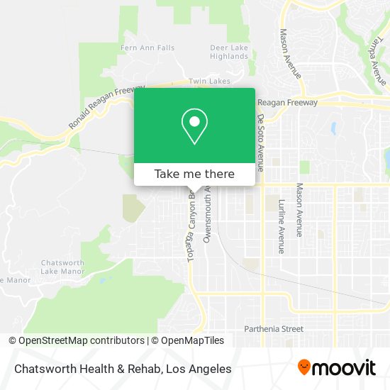 Mapa de Chatsworth Health & Rehab