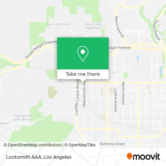 Locksmith AAA map