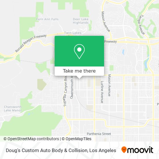 Mapa de Doug's Custom Auto Body & Collision