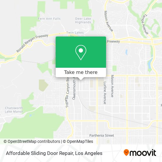 Mapa de Affordable Sliding Door Repair