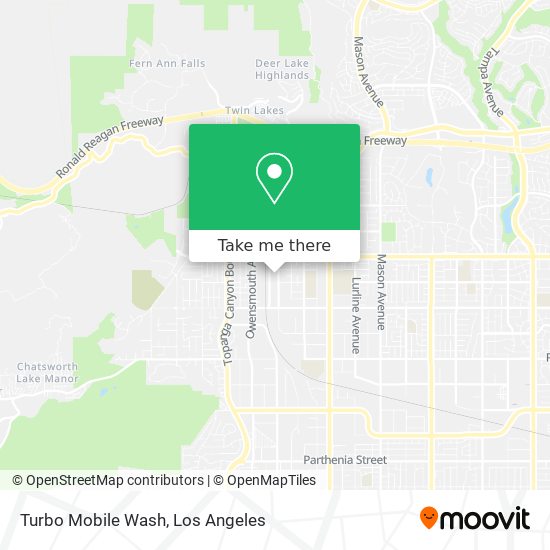 Turbo Mobile Wash map