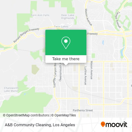 A&B Community Cleaning map