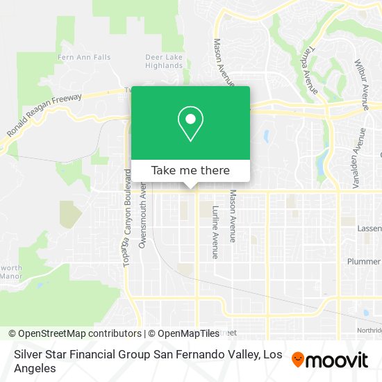 Silver Star Financial Group San Fernando Valley map