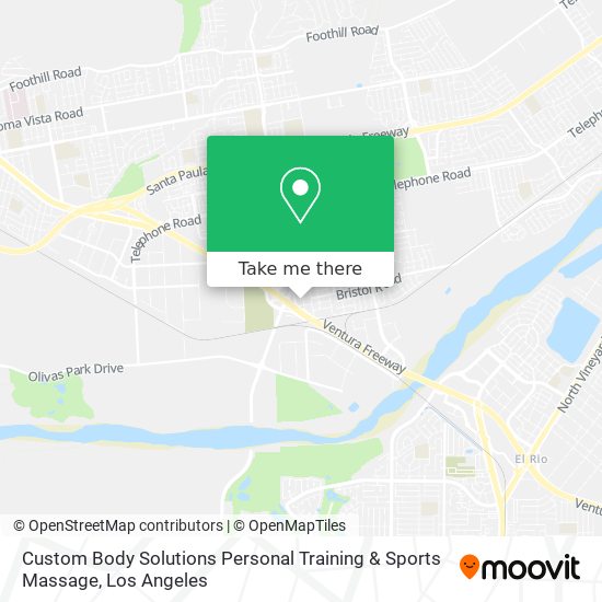 Mapa de Custom Body Solutions Personal Training & Sports Massage