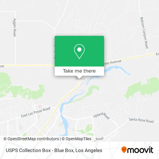 USPS Collection Box - Blue Box map