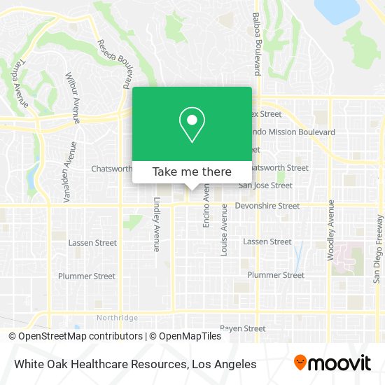 White Oak Healthcare Resources map