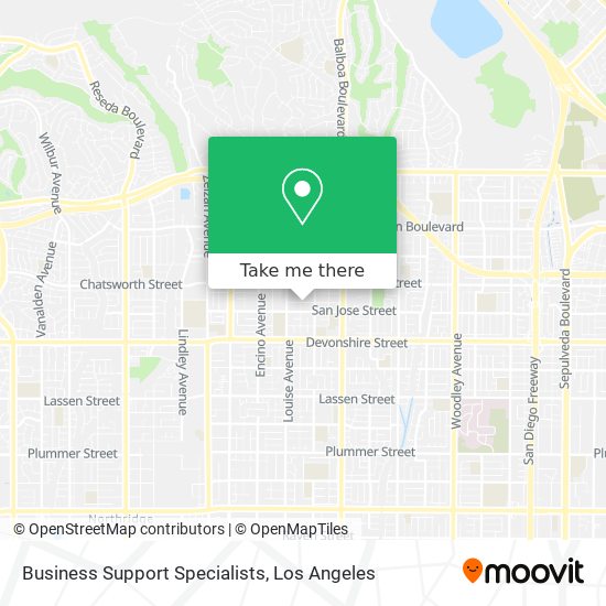 Business Support Specialists map