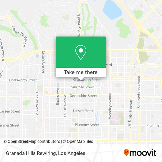 Mapa de Granada Hills Rewiring