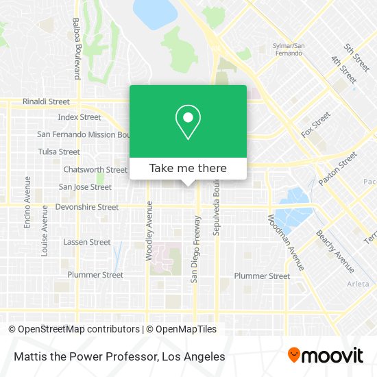 Mattis the Power Professor map