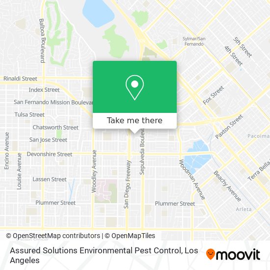 Mapa de Assured Solutions Environmental Pest Control