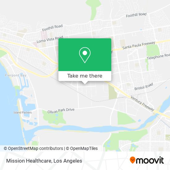 Mission Healthcare map