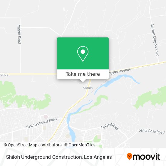 Shiloh Underground Construction map