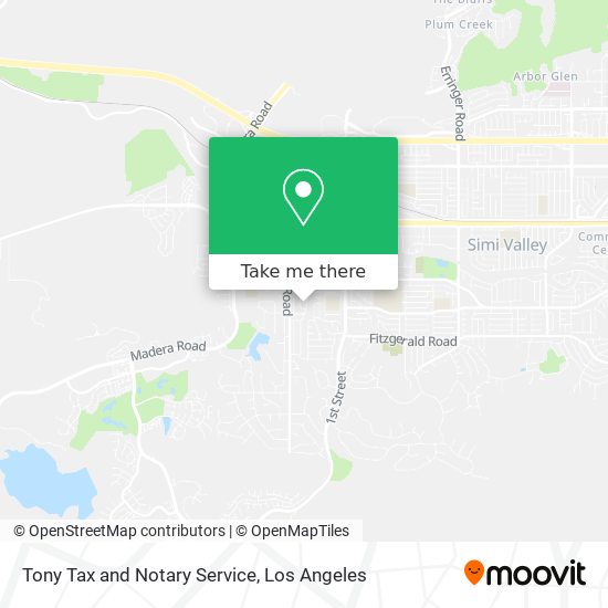 Tony Tax and Notary Service map