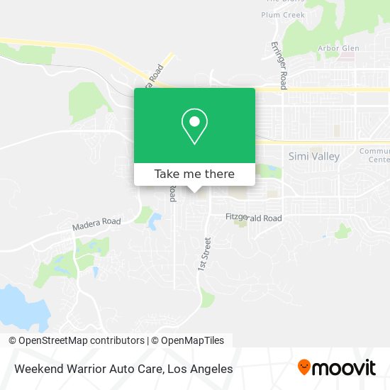 Weekend Warrior Auto Care map