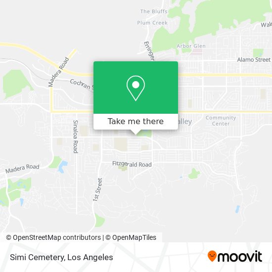 Simi Cemetery map