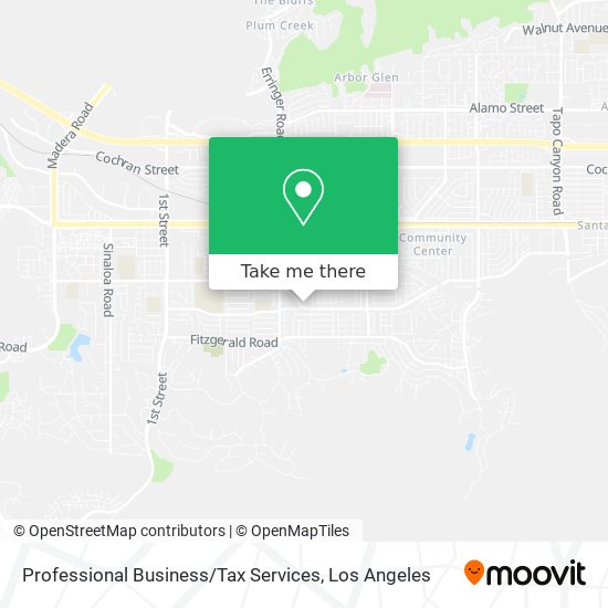 Professional Business / Tax Services map