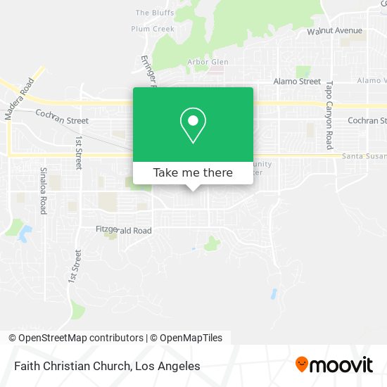 Faith Christian Church map