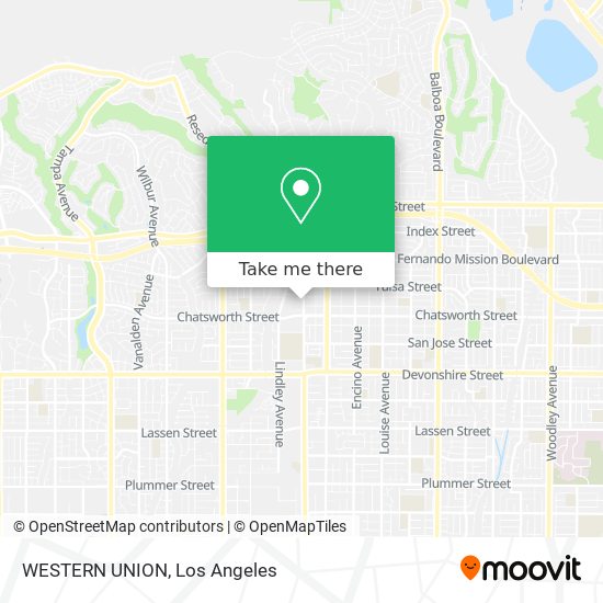 WESTERN UNION map