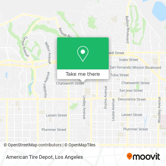 Mapa de American Tire Depot