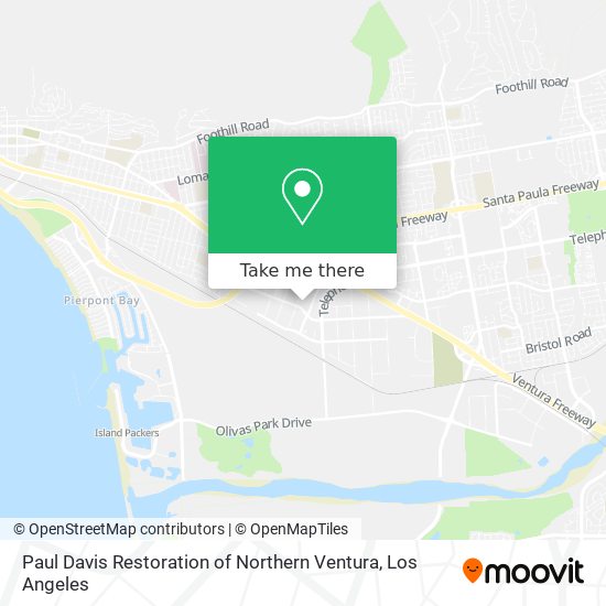 Mapa de Paul Davis Restoration of Northern Ventura