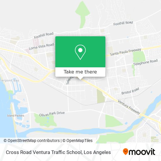 Mapa de Cross Road Ventura Traffic School