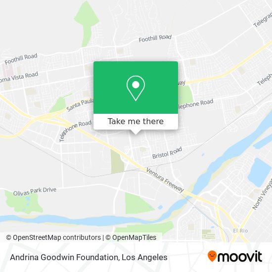 Andrina Goodwin Foundation map